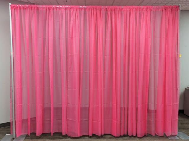 Rental store for Hot Pink Sheer Poly Drapery in Chicago IL