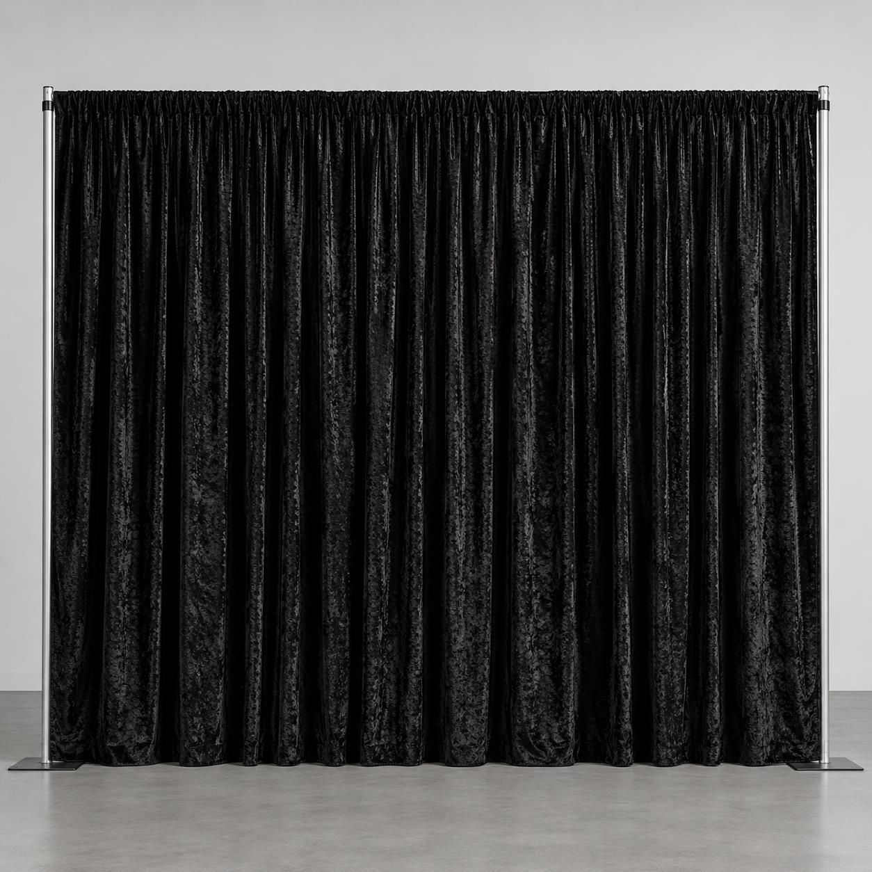 Rental store for Black Iridescent Drapery in Chicago IL