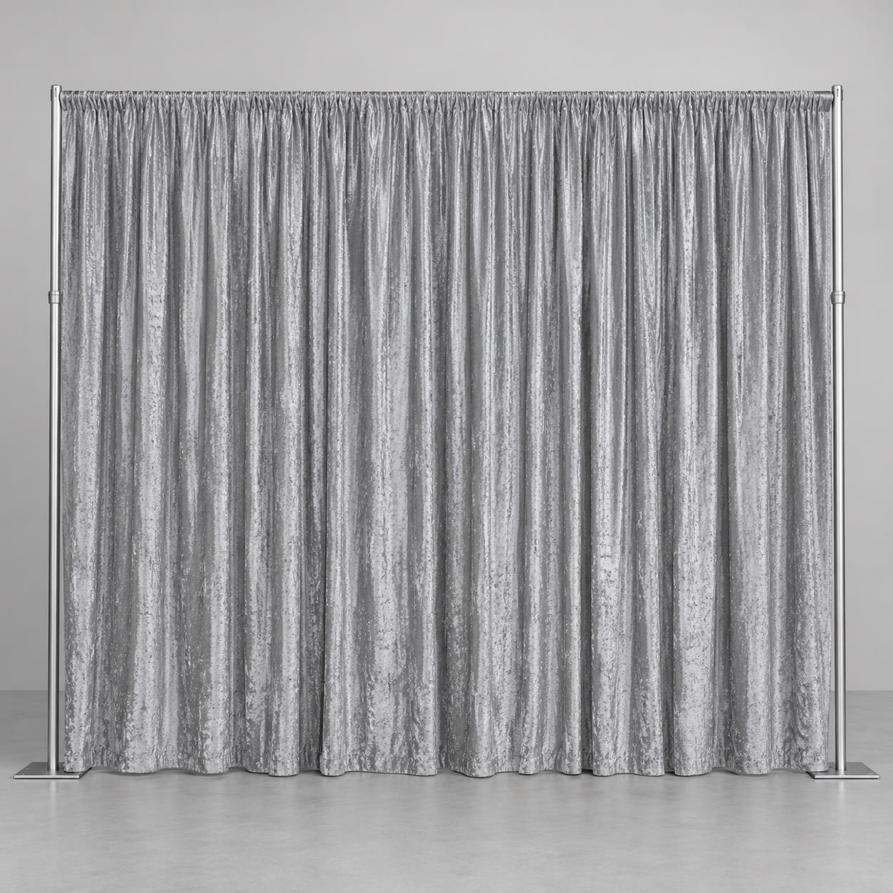 Rental store for Silver Iridescent Drapery in Chicago IL